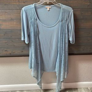 Boot Heel Light Blue Top
